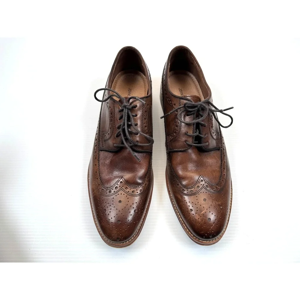 Johnston & Murphy Conard Wingtip Oxford Dress Shoes Men 10.5 EUC‎ Leather